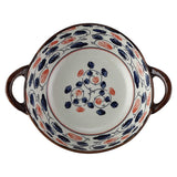 Double-Eared Soup Bowl, Ceramic Household Irregular Shaped Bowl, F