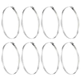 8 Pcs Hose Clamps, Stainless Steel 75/8' 81/2'(194216mm) Adjustable Worm Gear Drive
