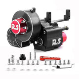 Metal 2 Speeds Shiftable Transmission Gearbox For Axial Scx10 & Scx10 Ii Iii 1/10 Rc Crawler Car Up