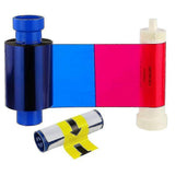 Ma300ymcko Color Ribbon With Clean Spool - Full Color Color Dye Film Compatible, 300 Images Full Co