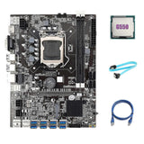 B75 Btc Mining Motherboard Lga1155 8xpcie Usb3.0 Miner Motherboard With G550 Cpu+sata Cable+rj45 Ne