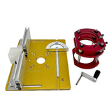 Wood Router Plunge Base Router Lift W/ Aluminum Router Table Insert Plate For 65mm Diameter Motors