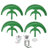 Wind Generator Lantern DoubleLayer 4 Blades Electricity Producer Device Assembly Parts 600W(12V )
