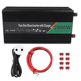 Pure Sine Wave Power Inverter DC12V to  Digital Display Power Inverter for Refrigerator RV 2000W