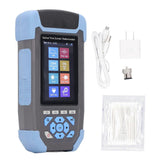 OTDR Tester 3.5 Inch Color LCD Touch Screen 1310nm 1550nm 24dB 22dB Multi Function Fiber Optic Tester 100240V US Plug