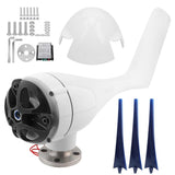 1200W Small Wind Generator Turbines Kit 3 Blades Power Parts for Marine Home ChargingBlue 12V