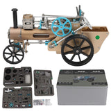 TECHING Steam Engine Car Assembly Kit Metal Machinery Industrial Model Toys DM234A
