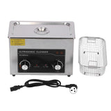 Ultrasonic Cleaner Knob Adjust Jewelry Industrial Parts Stainless Steel Cleaning Machine 4.5LUK Plug 220V