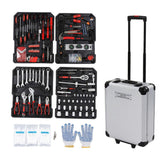 Repair Tool Combination Kit Chromium Vanadium Steel Mixing Tools for Mechanical Auto Home Maintenance UK Plug 230V