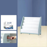 Kids Storage Bookshelf Large Capacity Baby Book Storage Rack Environmentally Friendly PP Children Picture Book Shelf 4 Tier (Bookshelf) 65x26x59cm/25