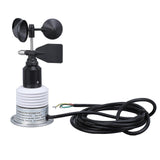 5 in 1 Weather Meter with Cable Wind Speed Wind Direction Temperature Humidity Air Pressure Multifunction Wired Weather Sensor