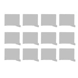 12pcs Shelf Divider Clear Plastic Adjustable Anti Slip Anti Deformation Shelf Separator with Clip for Closet Cabinet