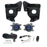 Car Front Bumper Fog Lights Assembly Dual Color LED Fog Lights Low Beam High Beam for 2014-2019 Fog