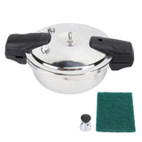 Miniature Pressure Cooker 304 Stainless Steel Multifunctional Cooking Pot Pressure Canner for Gas Stove and Induction Cooker 24cm/3.3L