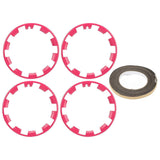 4 Pcs Car Wheel Rim Protectors Hub Rim Protection Guards Protection Ring Decor Strip Replacement for Telsa Model Y with 20 Inch Hub Red