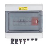 DC1000V PV Combiner Box Waterproof 2 in 1 Out Solar Combiner Box with 15A Fuse 32A Circuit Breaker for Power Generation