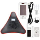 433MHz  Solar Wireless Door Magnet Alarm Infrared Audible Detector