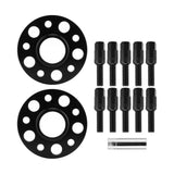 Car Hub Centric Wheel Spacers Kit 15mm Modification Repair Replacement for A4/A6/A7/A8/Q5/RS5Black