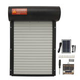 Automatic Chicken Coop Door Solar Powered Automatic Chicken Coop Door Opener with Timer for Duck Goose Farm Safety Equipment Black
