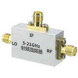 5-21GHz RF Frequency Mixer Up and Down Frequency Converter C/X/KU Band Mixer RF Accessory with SMA-