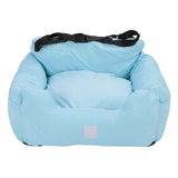 Dog Car Seat Booster Washable Breathable Pet Car Seat Dog Bed Portable Pet Travel Carrier with Secure Straps for Small Medium Cats