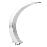 Pool Waterfall Fountain G1 Internal Thread 304 Stainless Steel Rounded Curved Design Outdoor Pool Fountain for Playground