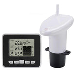 Wireless Ultrasonic Water Tank Liquid Level Meter with Temperature Sensor Water Level Time Display L