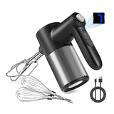 Cordless Hand Mixerdigital Display 7 Speed Rechargeable Electric