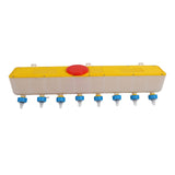Silicone Lamb Drink Feeder with 8 Nipples Wall Mounted 10L Livestock Milk Feeding Bucket for Nursing Animal Lamb