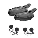 2Pcs Bluetooth Intercom Motorcycle Helmet Bluetooth Headset for 2 Rider Intercomunicador Wireless He
