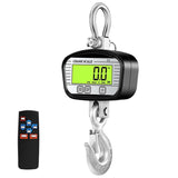 1000kg Digital Crane Scales 0.1kg LCD Industrial Grade Heavy Duty Hook Scale Them Hygrometer Hold W