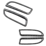 Real Carbon Fiber Car Exterior Accessories Rear Fog Lamp Frame Trim Decoration Protection for 500 5