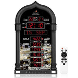 Azan Clock Led Muslim Prayer Clock Athan Wall Clockblack