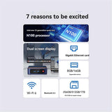 N100 Mini PC 4K 4096 X 2160 60Hz DDR4 8GB RAM 128GB SSD for Win11 Pro WIFI6 BT Desktop Gaming Compu