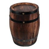 Wine Barrel Wooden Wine Storage Bucket Barrel Decoration Props Antique Decor