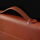 Zippered Portfolio Organizer, Leather Padfolio Binder, Professional Business Binder, Organizer for /Document (Brown)