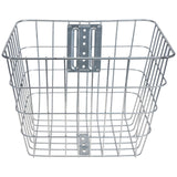 Professional Bicycles Front Basket Iron Wire Bike Basket Bikes Handlebar Basket (Silver)