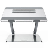 for Nillkin Aluminum Alloy Tablets Stand Cooling Bracket Non-Slip Notebook Holder Multi-Angle Adjustable Riser for Lapto  Silver