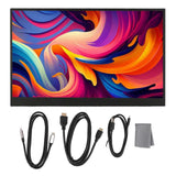 15.6 Inch Portable Display HD 1080P IPS Screen Multiple Display Modes Type C Port Laptop Portable Display Second Screen for Game