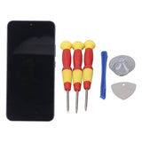 Screen Replacement for Galaxy S22 Plus Phone Organic LED Touch Screen Digitizer Assembly with Frame and Repair Tools