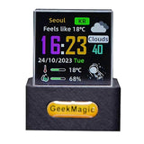 For Crystal Cube Photo Display Desktop Smart Digital Clock