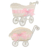 2pcs Cart Design Storage Basket Candy Holder Baby Shower Wedding Party Gift Holder