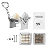Horizontal Stainless Steel Potato Cutter Manual Fruit Vegetable Cucumber Cutting Machine