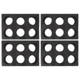 4pcs Takeout Coffee Cup Holders Drinks Cup Storage Tray 6 Hole Beverage Carrier Beverage Cup Holder