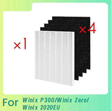1 Hepa Filter And 4 Activated Carbon Pre-filters Compatible For Winix P300