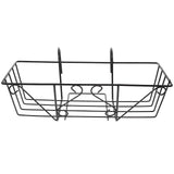 1pc Iron Plant Stand Hanging Planter Pot Flowerpot Planter Wall Mounted Square Flower Rack Iron Metal Stand (Black)