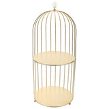 Decorative Cosmetic Holder Bird Cage Makeup Stand Multi-function Desert Holder Makeup Accessory