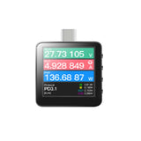 High Voltages USB Power Delivery3.1 Tester USB PD3.1 Voltages Current Tester Featuring Large LCD Screen Multiple Modes  Black