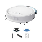 (White) Carpet Sweeping Robot Household Mini Sweeping Dragging Suction All-in-One Machine Intelligent Sweeping Robot Low Noise  White