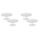 4 Pack Ice Cream Cone Holder, 16 Holes Acrylic Ice Cream Cone Display Stand, Clear Waffle Hand Roll